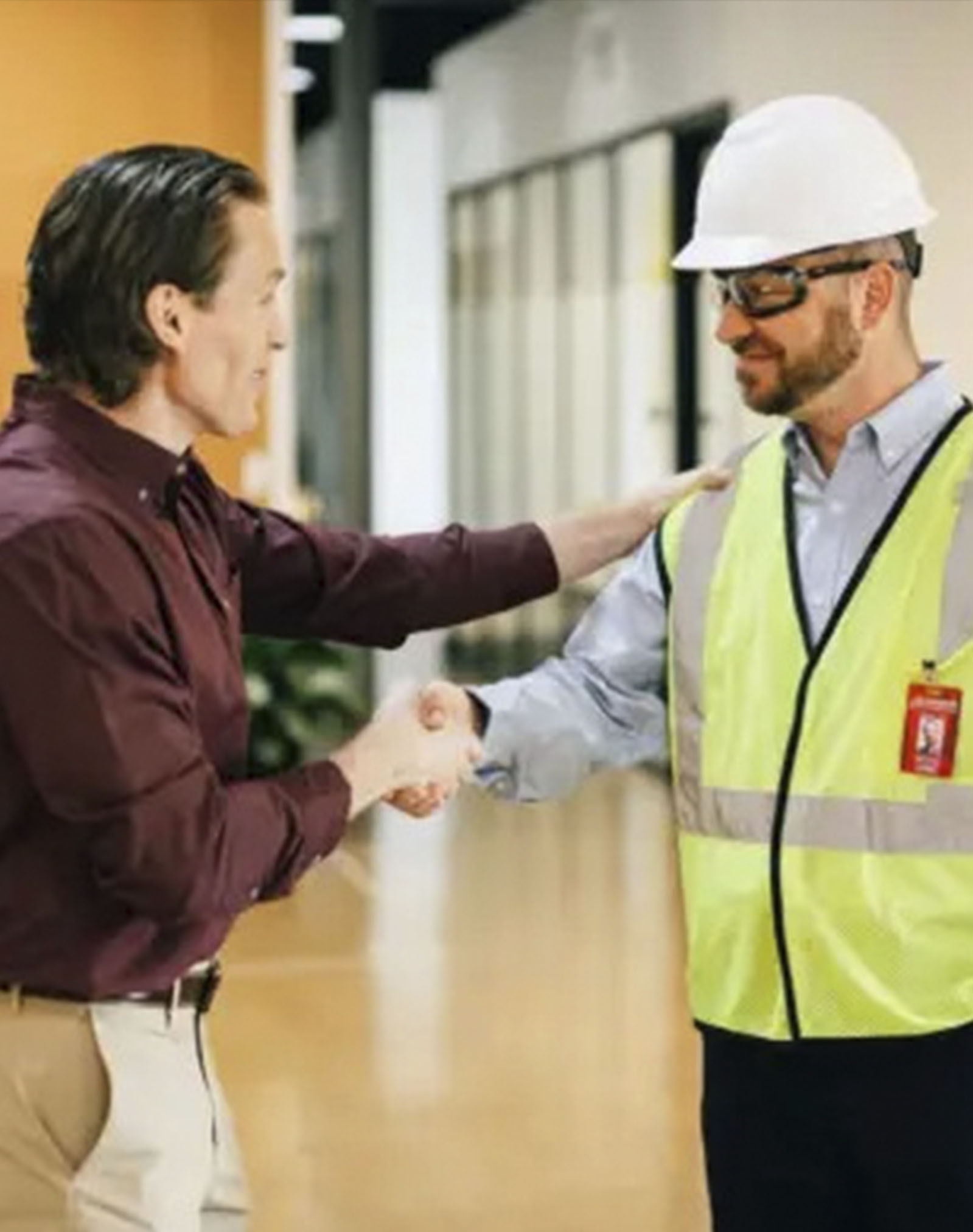 building inspector performing an inspection