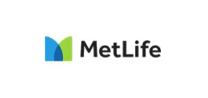Priority Restoration MetLife logo featuring the blue and green "M" design.