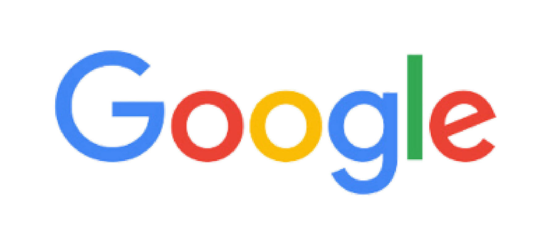 Google logo featuring the company's name in its signature blue, red, yellow, and green colors.